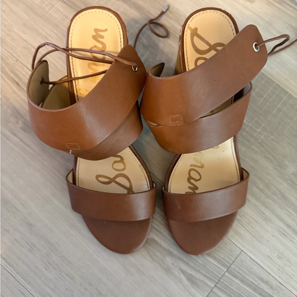 Sam Edelman Brown Block Heel 7.5